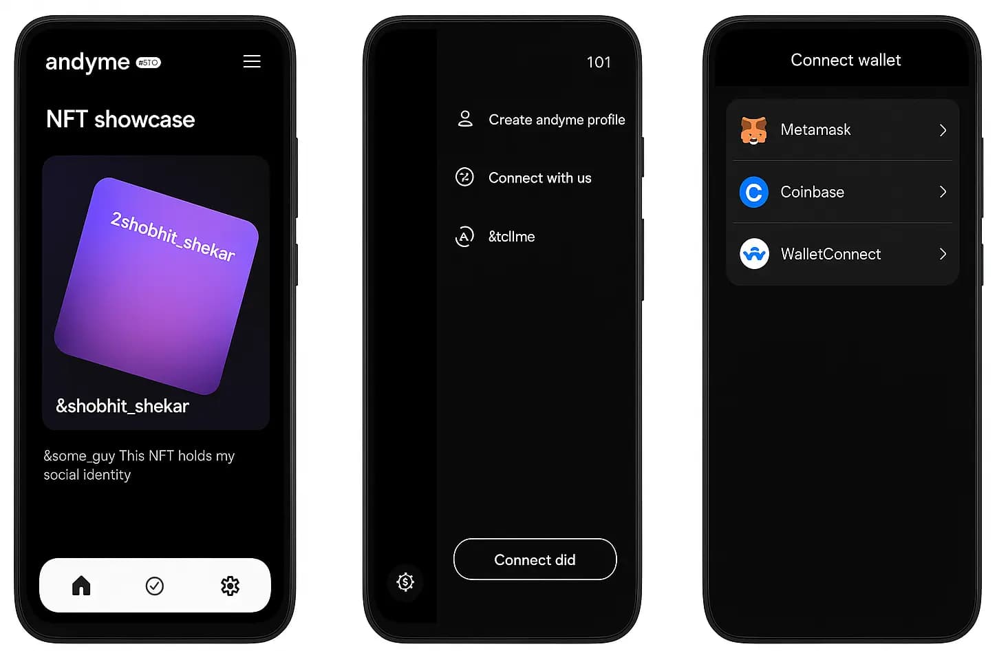 Andy Social Mobile App secondary